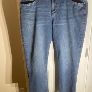 Classic Denim Relaxed Jeans for Men 40x30 Stretch casual Y2K Medium wash